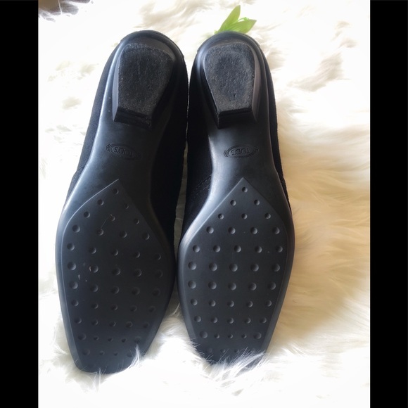 Tods Black Suede Genuine Leather Ankle Boot - Picture 8 of 8